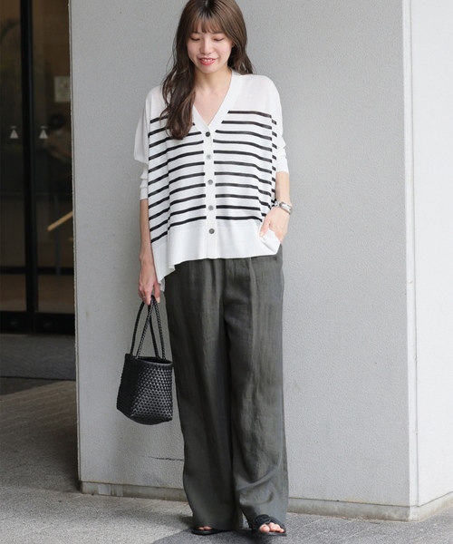 「JOURNAL STANDARD relume」 イージーパンツ 38 ライトグレー レディースの画像