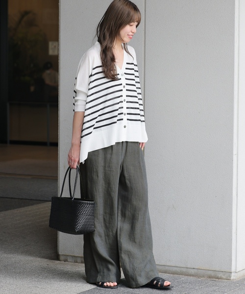 「JOURNAL STANDARD relume」 イージーパンツ 38 ライトグレー レディースの画像