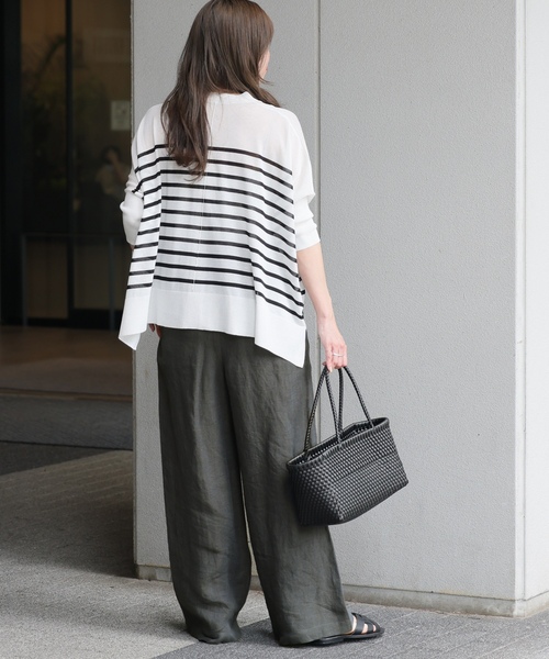 「JOURNAL STANDARD relume」 イージーパンツ 38 ライトグレー レディースの画像