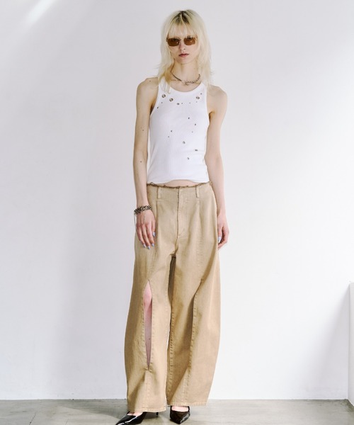 JOSE MOON（ジョゼムーン） タンクトップ ノースリーブ EYELET TANK