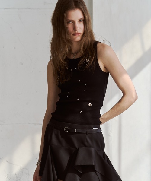 JOSE MOON（ジョゼムーン） タンクトップ ノースリーブ EYELET TANK