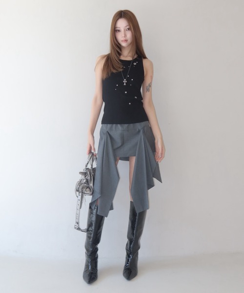 JOSE MOON（ジョゼムーン） タンクトップ ノースリーブ EYELET TANK