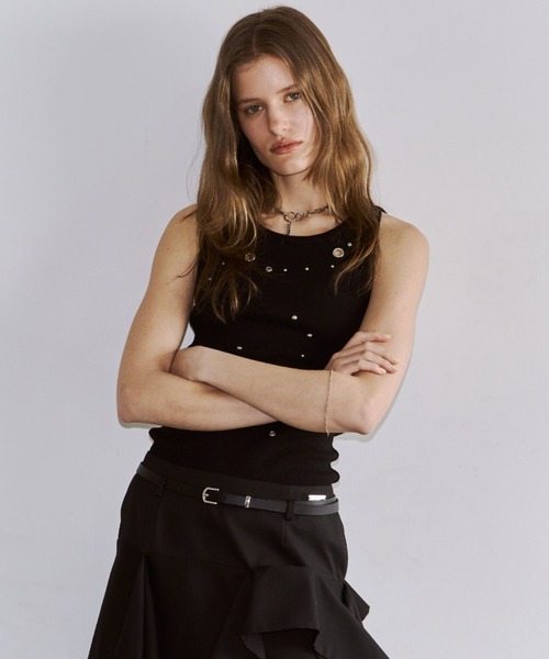 JOSE MOON（ジョゼムーン） タンクトップ ノースリーブ EYELET TANK