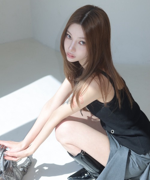 JOSE MOON（ジョゼムーン） タンクトップ ノースリーブ EYELET TANK