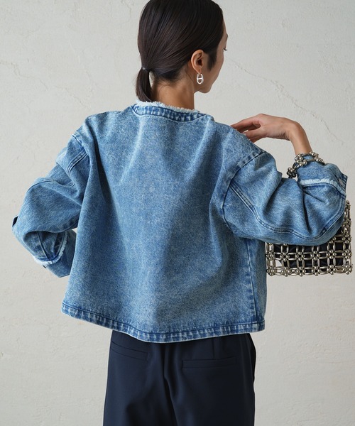 「LOUNGEDRESS」 デニムジャケット FREE ブルー レディースの画像