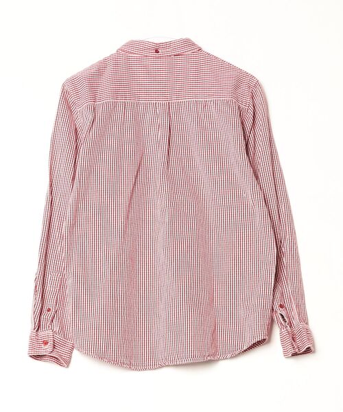 STUSSY（ステューシー） ストライプ柄長袖シャツ S レッド メンズ