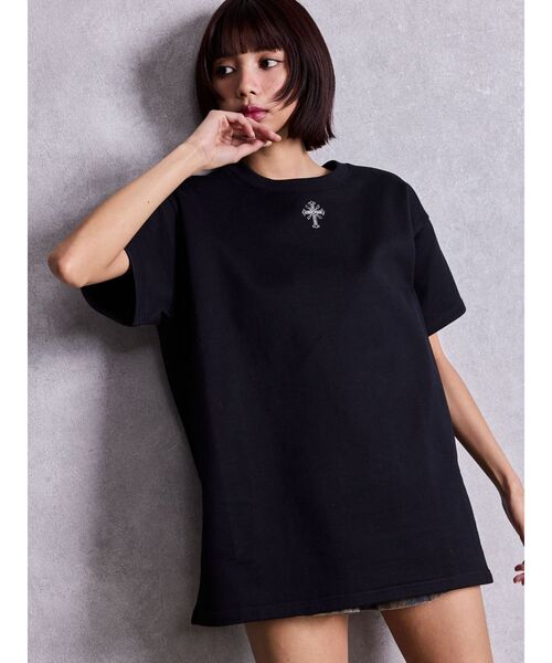 GYDA（ジェイダ） tシャツ 半袖 sacred edge cross emboss BIG Tシャツ