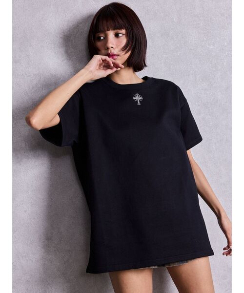 GYDA（ジェイダ） tシャツ 半袖 sacred edge cross emboss BIG Tシャツ