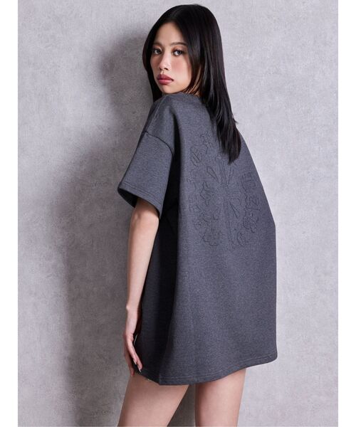 GYDA（ジェイダ） tシャツ 半袖 sacred edge cross emboss BIG Tシャツ