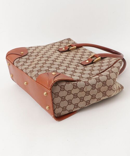 GUCCI（グッチ） GGキャンバス ハンドバッグ - ベージュ レディース