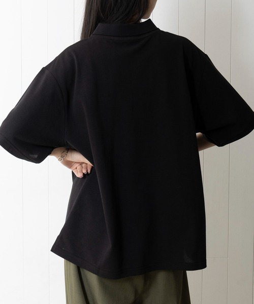 「POLO BCS」 半袖ポロシャツ L ネイビー レディース_画像4