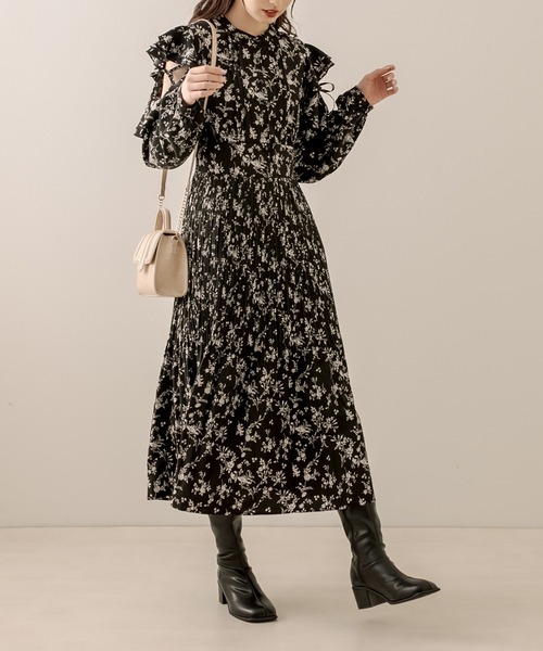 「OLIVE des OLIVE」 長袖ワンピース FREE アイボリー レディース_画像8