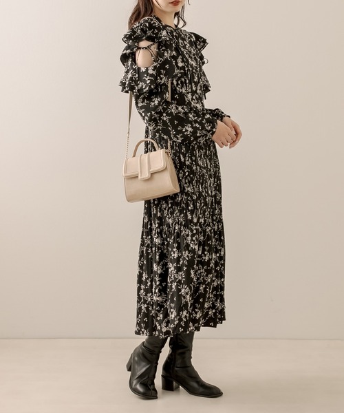 「OLIVE des OLIVE」 長袖ワンピース FREE アイボリー レディース_画像9