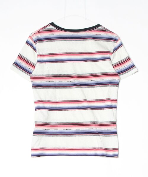 「Sasquatchfabrix.」 ボーダー柄半袖Tシャツ M レッド メンズ_画像2