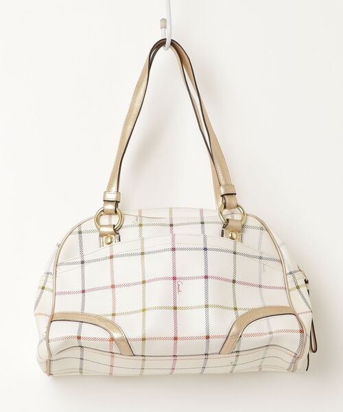 COACH（コーチ） チェック柄トートバッグ - ホワイト レディース 