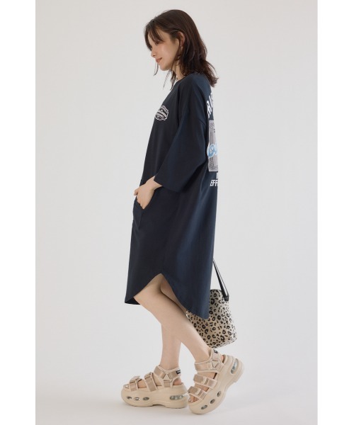 「RODEO CROWNS WIDE BOWL」 半袖ワンピース FREE ダークグリーン レディース_画像4
