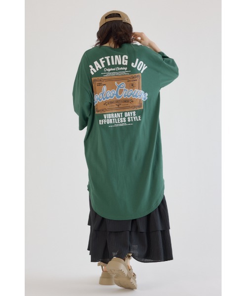 「RODEO CROWNS WIDE BOWL」 半袖ワンピース FREE ダークグリーン レディース_画像9