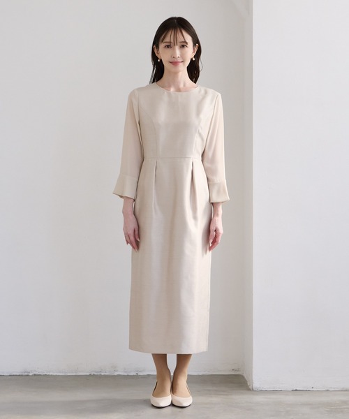 「AIMER」 長袖ワンピース MEDIUM ネイビー レディース_画像4