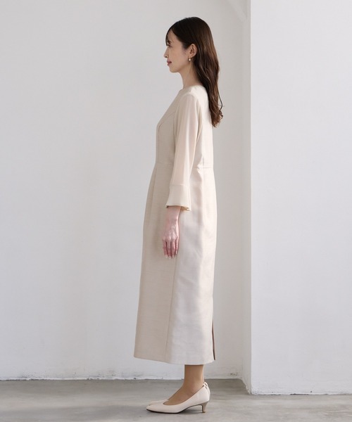 「AIMER」 長袖ワンピース MEDIUM ネイビー レディース_画像5
