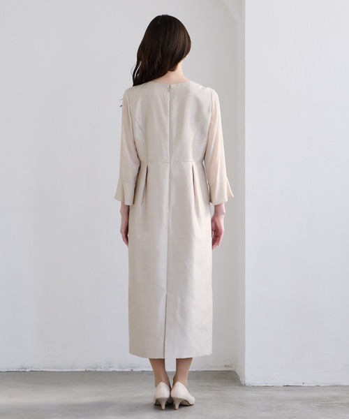「AIMER」 長袖ワンピース MEDIUM ネイビー レディース_画像6