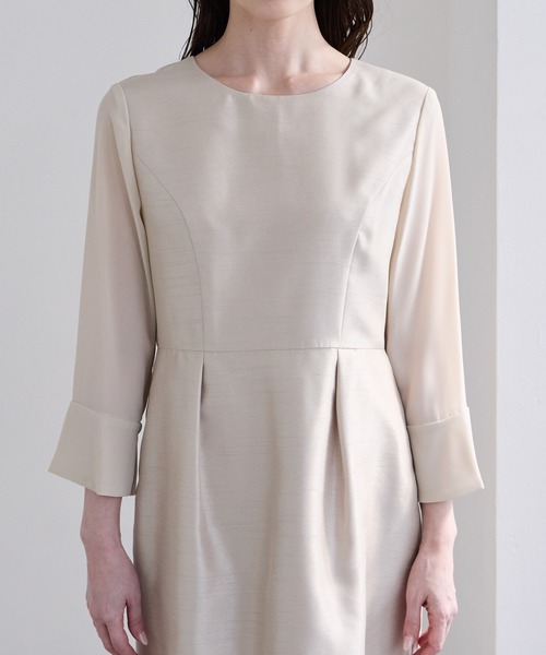 「AIMER」 長袖ワンピース MEDIUM ネイビー レディース_画像7
