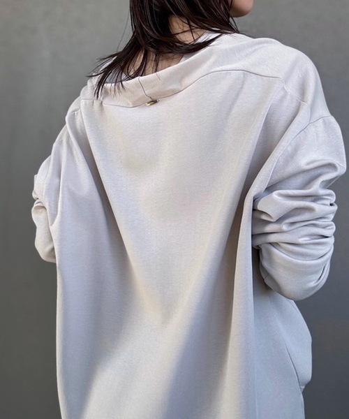 「Emma Taylor」 長袖カットソー FREE ネイビー レディース_画像4