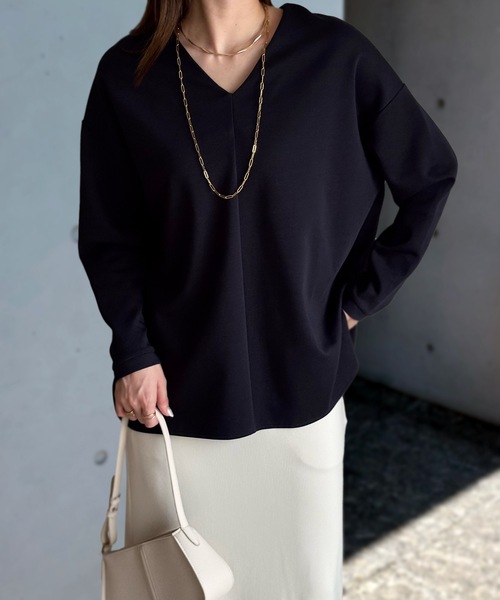 「Emma Taylor」 長袖カットソー FREE ネイビー レディース_画像9