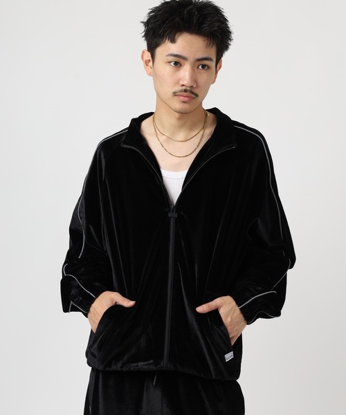 PRO CLUB ベルベットジャージ ブラック PRO CLUB（プロクラブ） ジャージ PRO CLUB VELOUR TRACK JACKET