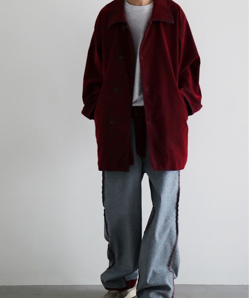 O（オー） デニムジャケット gジャン VOAAOV Flocky denim coverall