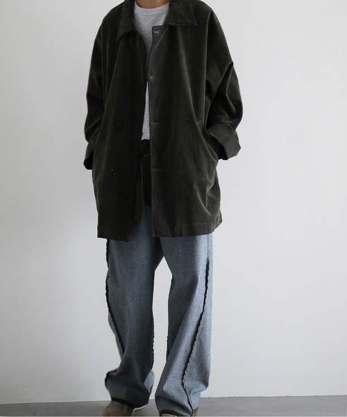O（オー） デニムジャケット gジャン VOAAOV Flocky denim coverall