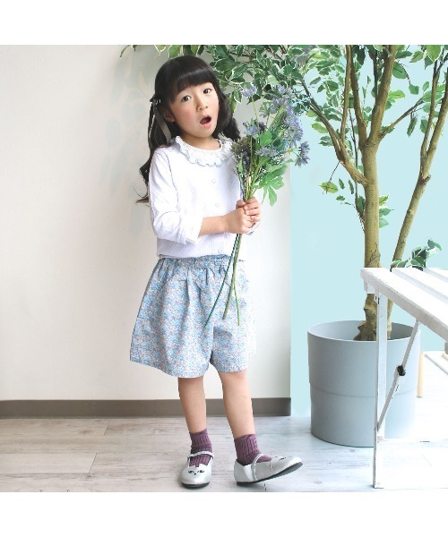 L.COPECK パンツ 「100-140」小花柄キュロット キッズ 子供服