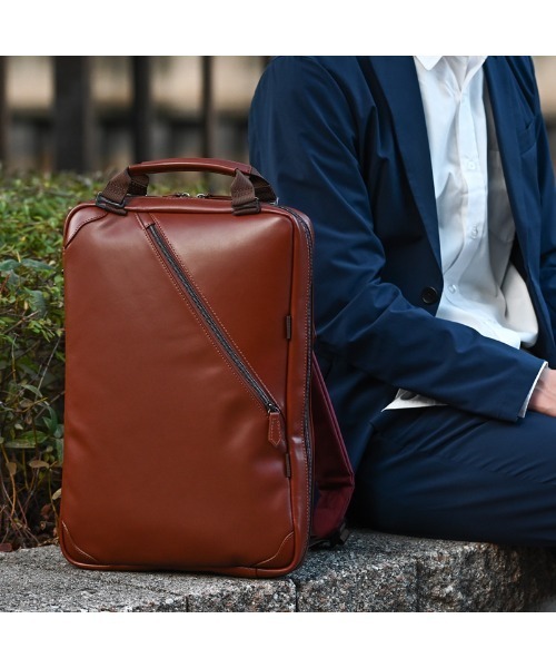 ZARIO（ザリオ） ビジネスバッグ 2way本革スタイリッシュスリム