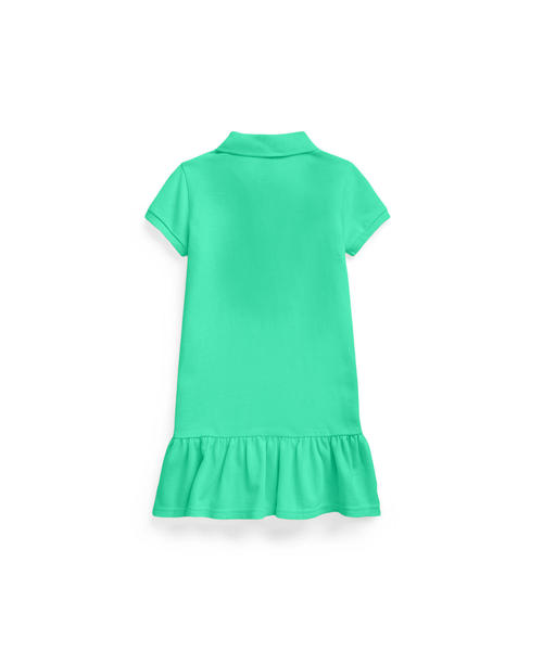 ワンピース コットン メッシュ ポロドレス RALPH ラルフ コットン メッシュ POLO LAUREN CHILDRENSWEAR，ポロ ローレン