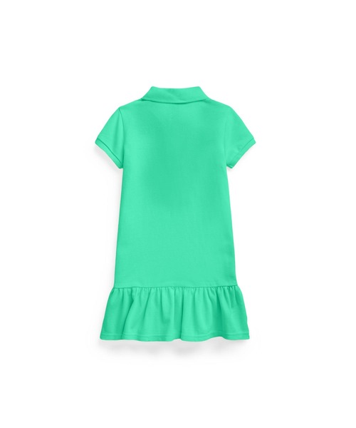 ワンピース コットン メッシュ ポロドレス RALPH ラルフ コットン メッシュ POLO LAUREN CHILDRENSWEAR，ポロ ローレン