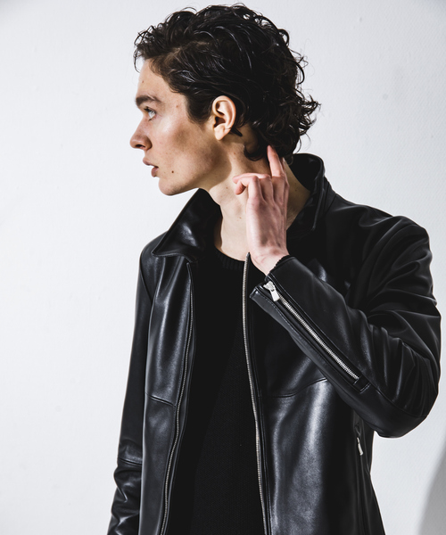 5351 POUR LES HOMMES 革ジャン ライダース セミダブル ライダース