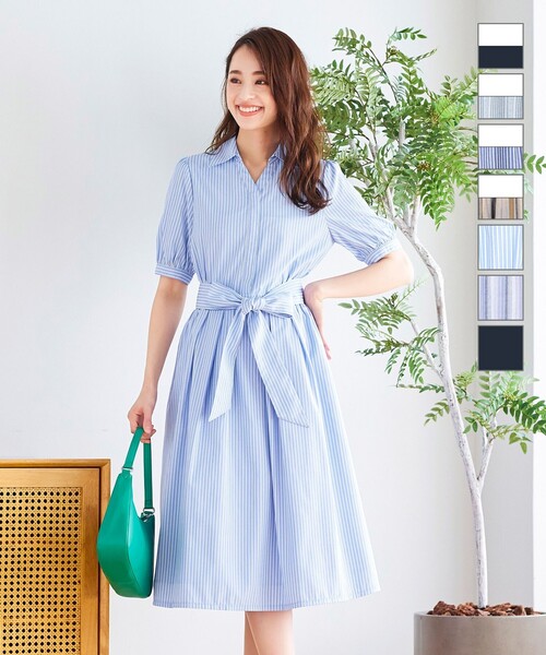 ワンピース シャツワンピース 洗える 小顔効果も叶えるスキッパーシャツワンピース Zozotown Paypayモール店 通販 Paypayモール