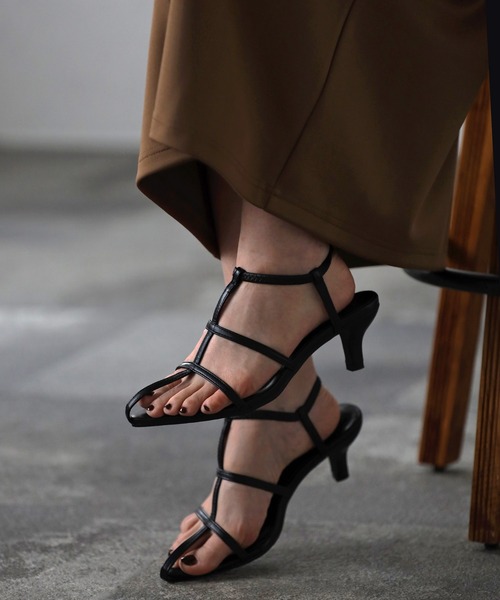 【BOTTEAGA】トランスペアレント ストラップ ヒール サンダル 名東】【BOTTEGA VENETA】ボッテガ ヴェネタ ストレッチ