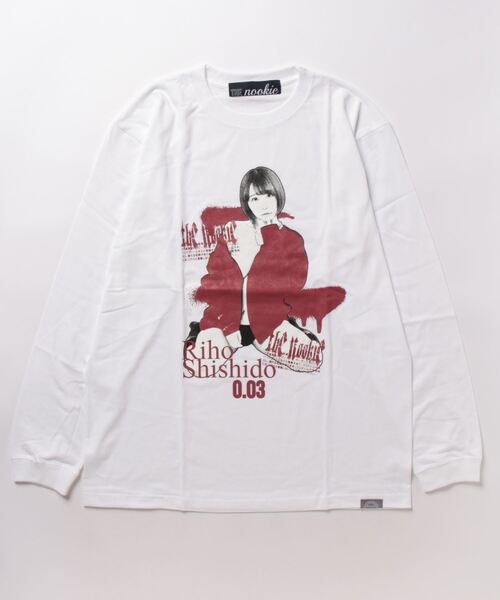 tシャツ 「W」「it」「THE nookie LOVE Riho Shishido」PORTRAIT L/S TEE レディース メンズ