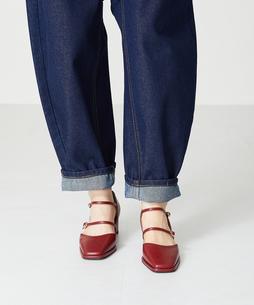 ORiental TRaffic パンプス ダブルストラップヒールパンプス/31308