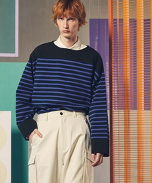 メゾンスペシャル 半袖ニット UNISEX》Prime-Over Mesh Short Sleeve Skipper Knit Pullover