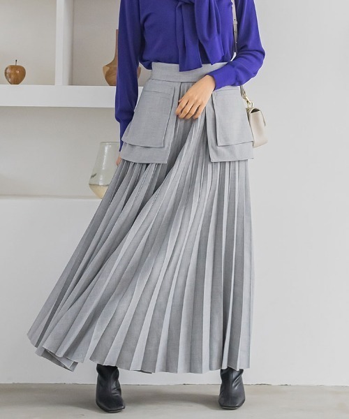 LAUTREAMONT（ロートレアモン） スカート ポケットプリーツスカート