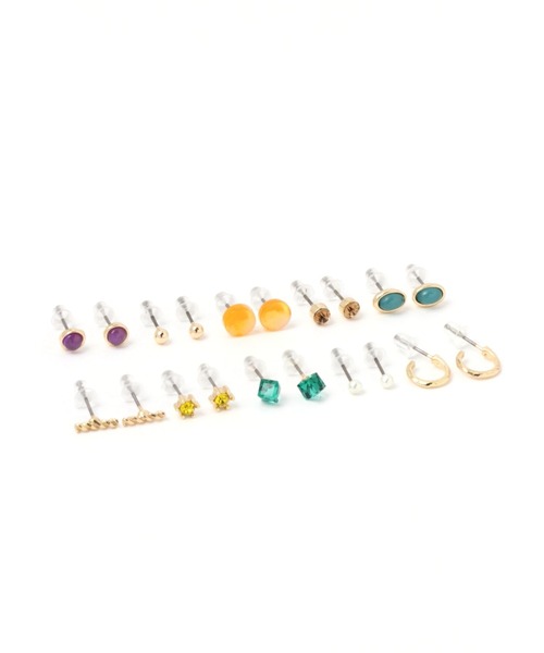 新品　nikoriさんピアスセット niko and… ピアス 10SETプチカラーピアスN レディース