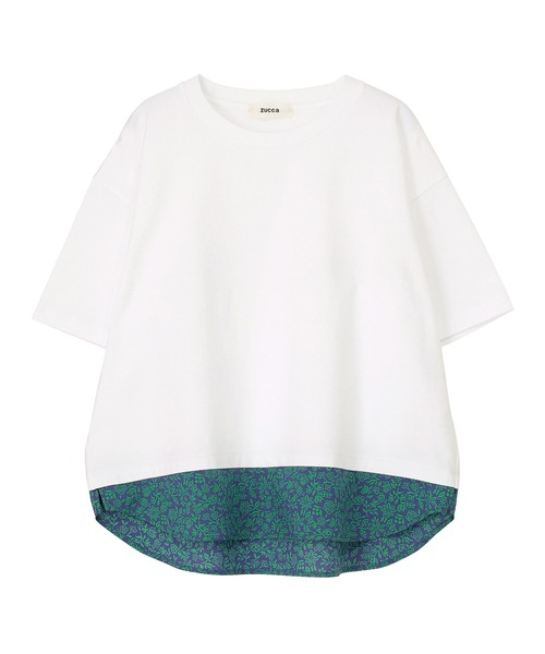 tシャツ LIBERTY PRINTドッキング / Tシャツ / S レディース