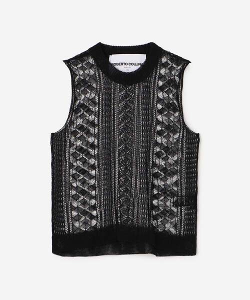 ★新品★roberto collina | レースニットベスト ROBERTO COLLINA ニット roberto collina | レースニットベスト