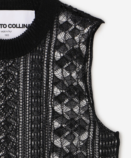 roberto collina | レースニットベスト ROBERTO COLLINA ニット roberto collina | レースニットベスト