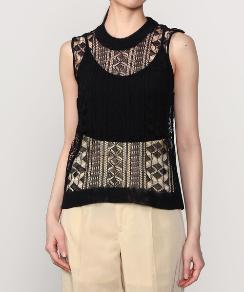 roberto collina | レースニットベスト ROBERTO COLLINA ニット roberto collina | レースニットベスト