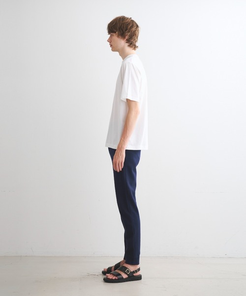 【新品未着用】three dots リブジャージー オープンクルーネックS Rib jersey open crew neck tee｜スリードッツ オフィシャル