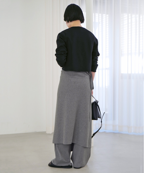 AP STUDIO パンツ スラックス ツインニットボトムス レディース