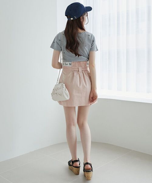 MAJESTIC LEGON カーゴパンツ ウエストロゴカーゴミニスカパン