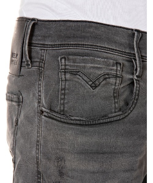 REPLAY（リプレイ） ジーンズ 10 OZ HYPERFLEX BLACK OD BLACK STR